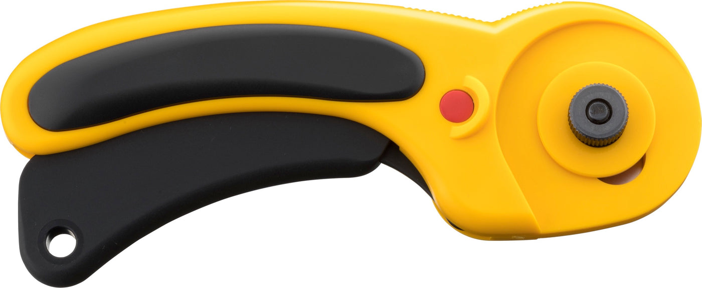 OLFA deluxe ergonomic rotary cutter in size 45mm RTY=2/DX