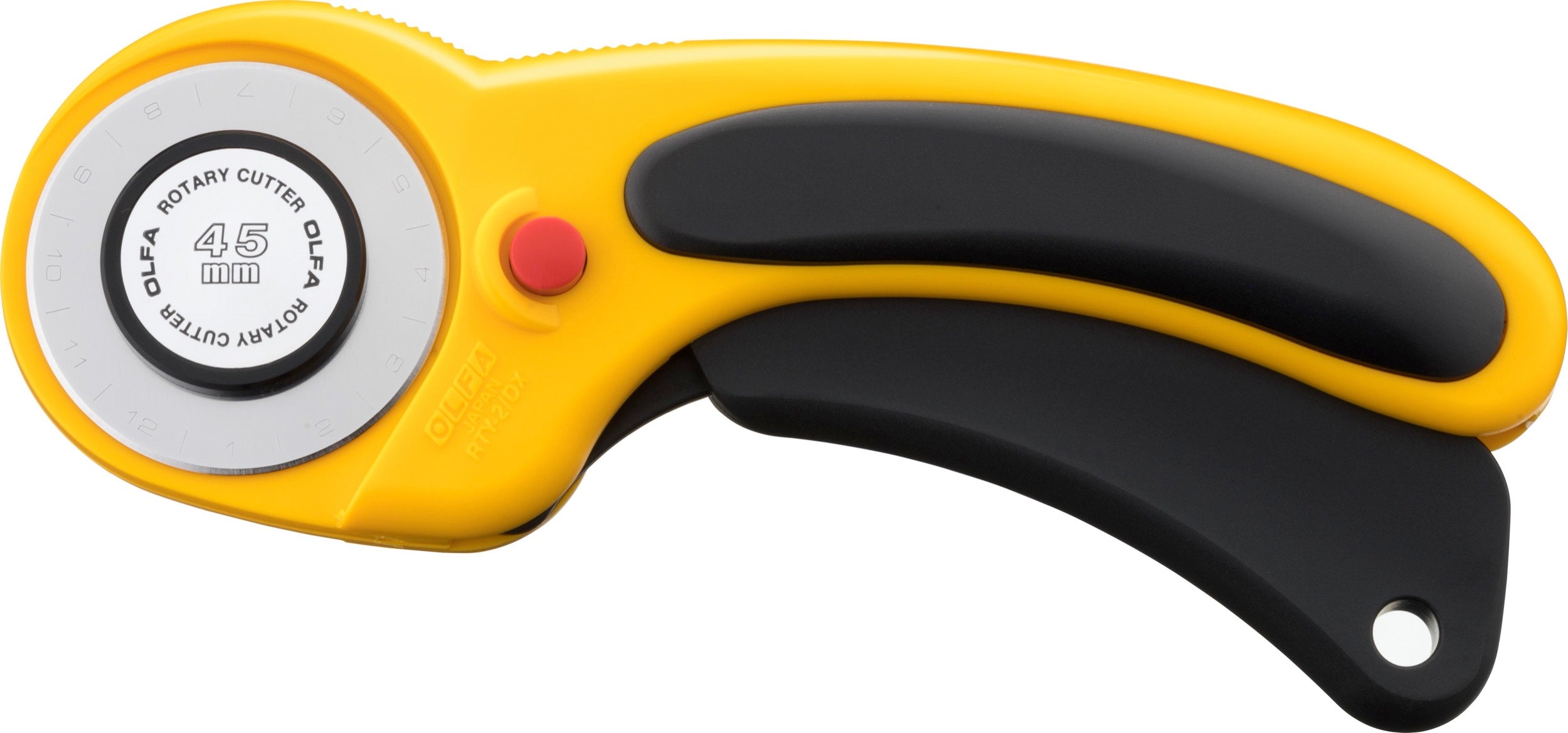 OLFA branded rotary cutter in the deluxe ergonomic 45mm size RTY-2/DX