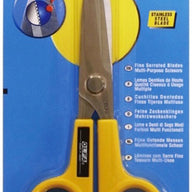 Olfa Scissors SCS-2 Extremely high quality stainless steel blades are perfect for precise cutting. The serrated blades hold cutting objects tightly, grip the item being cut for accurate and powerful cutting. Accommodates both right or left-handed users.