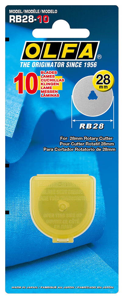 OLFA RB28-10 replacement blades for 28mm rotary cutters