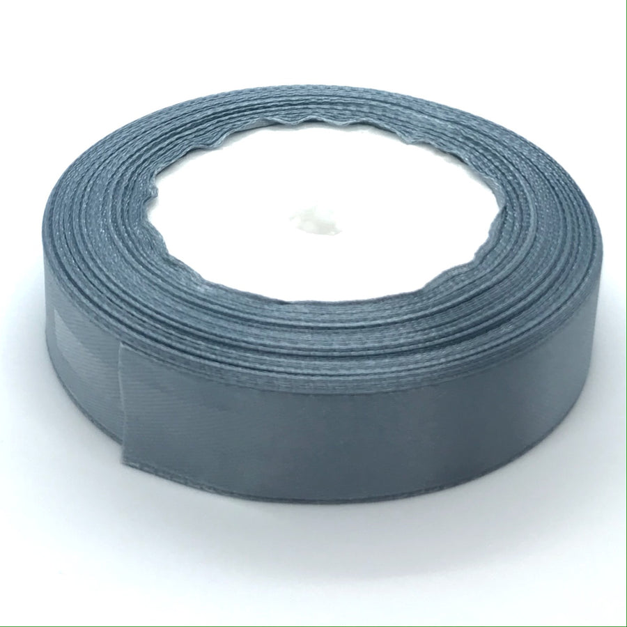 dark grey single faced ribbon for crafts and ribbon making