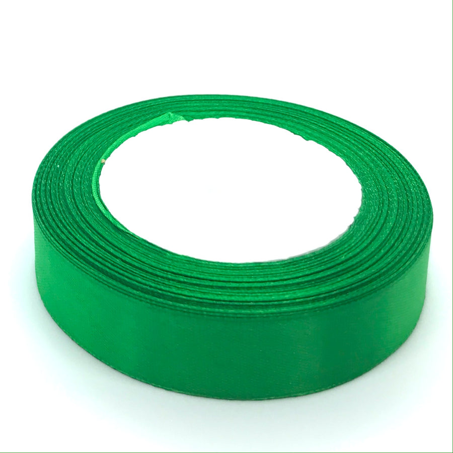 emerald green single faced ribbon for crafts and ribbon making