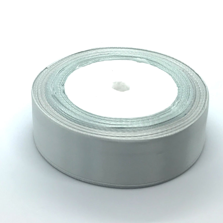 light silver single faced ribbon for crafts and ribbon making
