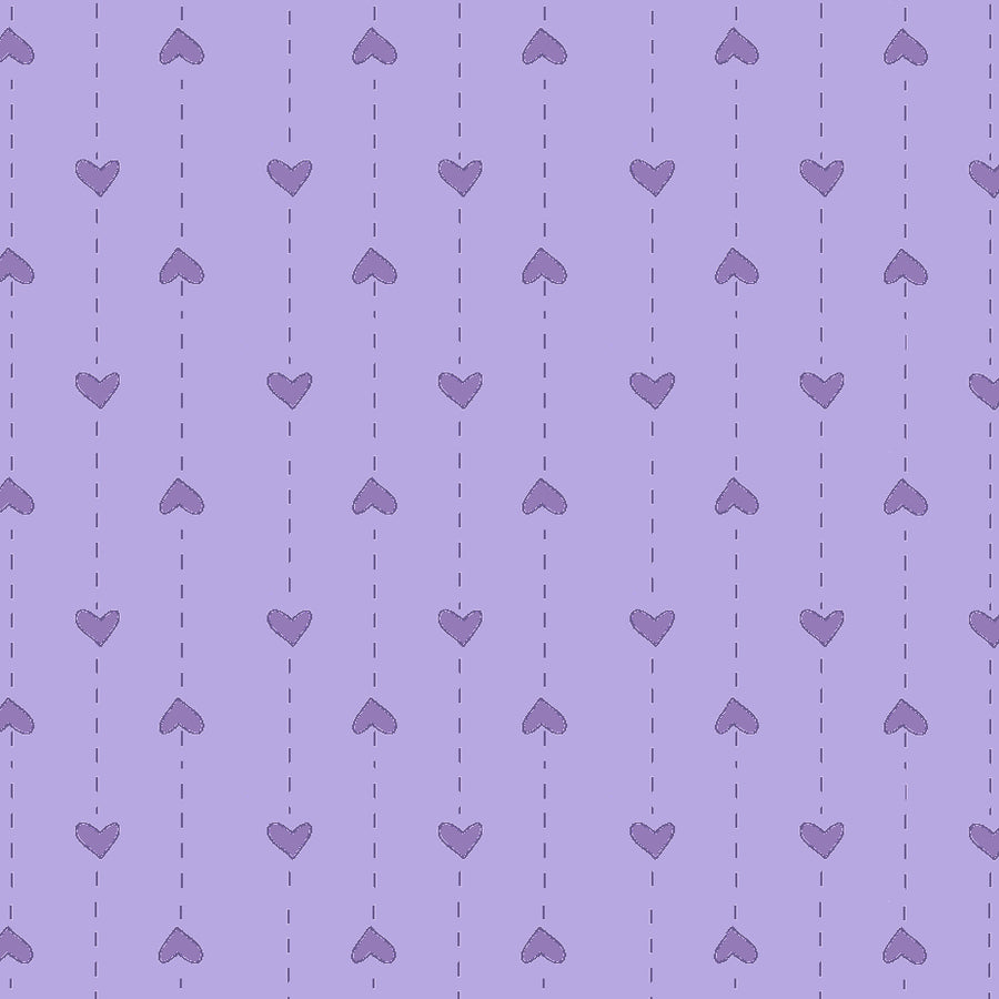 hearts in a stripe pattern from the Red Rooster basically hugs collection in purple