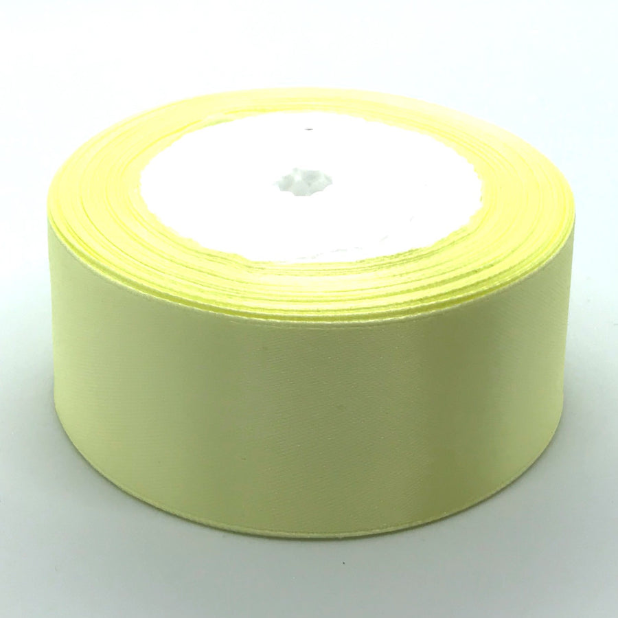 Yellow single faced ribbon for crafts and ribbon making