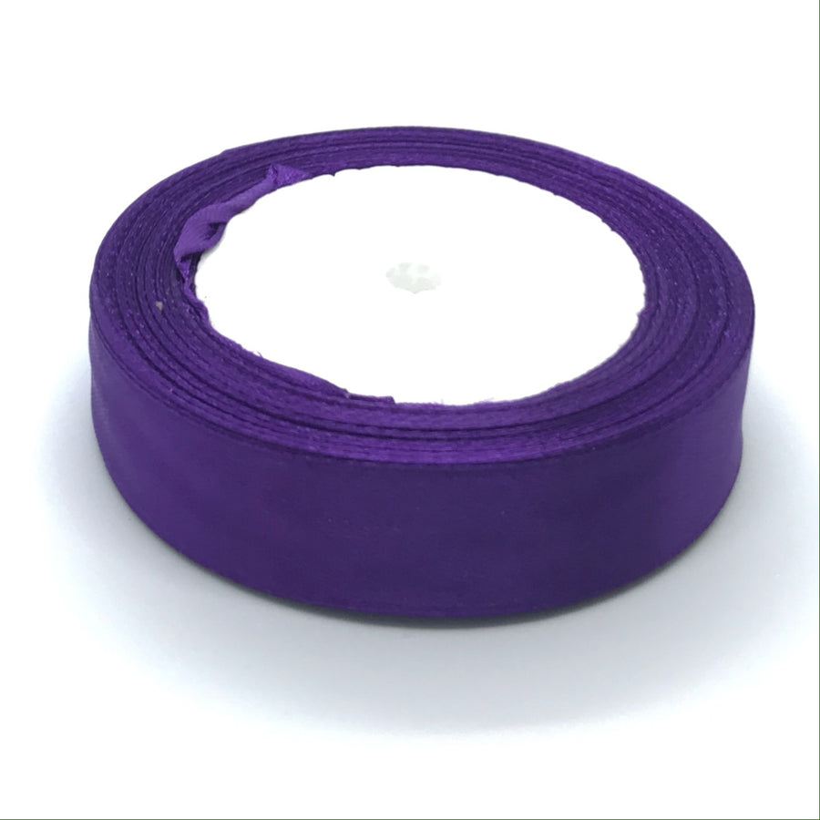 dark purple single faced ribbon for crafts and ribbon making