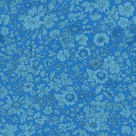 flower show summer collection by Liberty of London fabrics emily silhouette flower blue