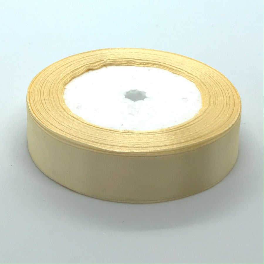 cream single faced ribbon for crafts and ribbon making