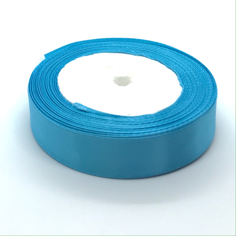 turquoise blue single faced ribbon for crafts and ribbon making