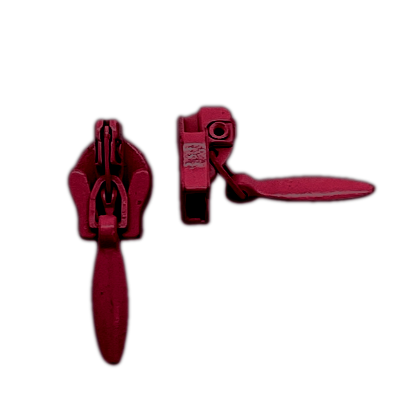 red wine burgundy sliders Invisible continuous zipper roll in long chain style with sliders of 2 per metre