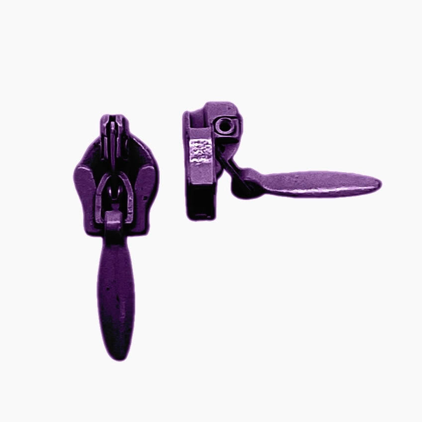 purple continuous invisible long chain tape and sliders