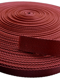 Red Burgundy 1 | 25mm Polypropylene Webbing Heavy Duty Strap