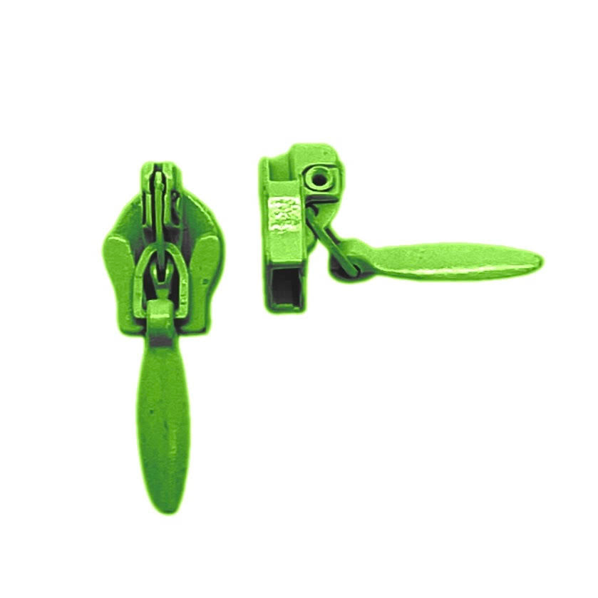 apple green continuous invisible long chain tape and sliders