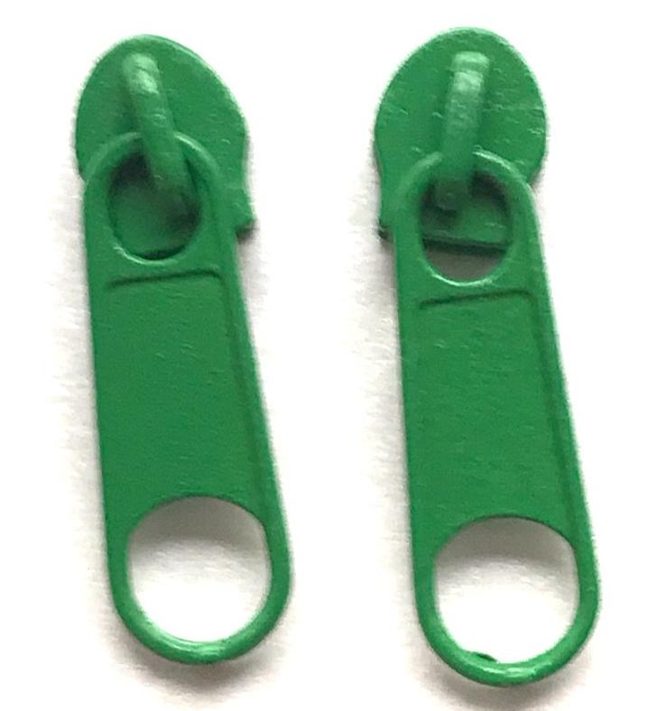 continuous long chain standard zipper tape in emerald green