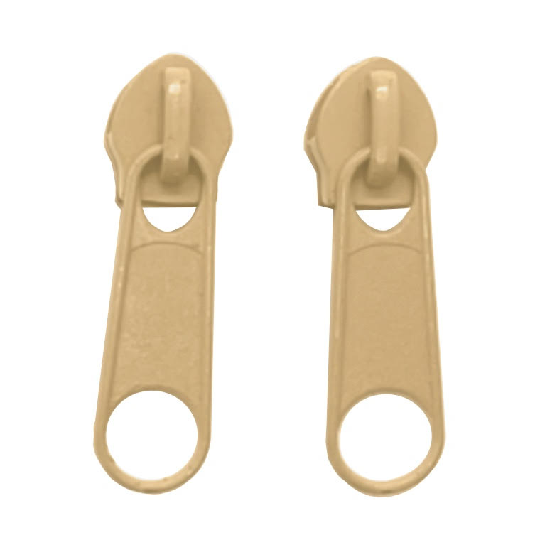 dark beige natural colour zipper tape and sliders in continuous style size 5