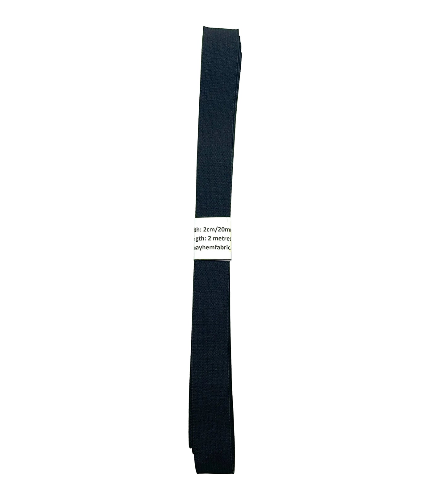 2cm black elastic banded 2 metres