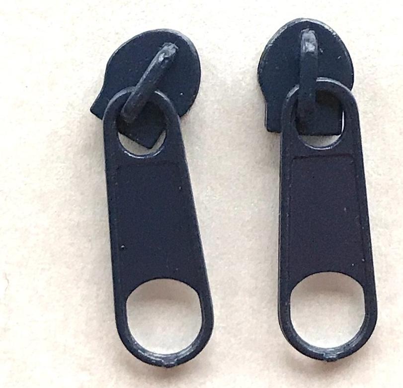 navy continuous long chain zipper tape and sliders