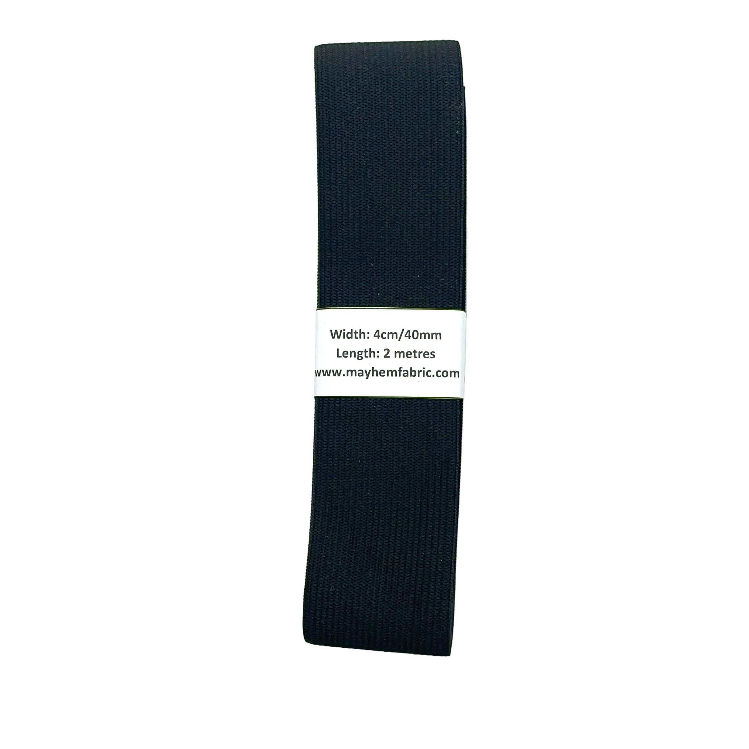 black woven 4cm banded elastic
