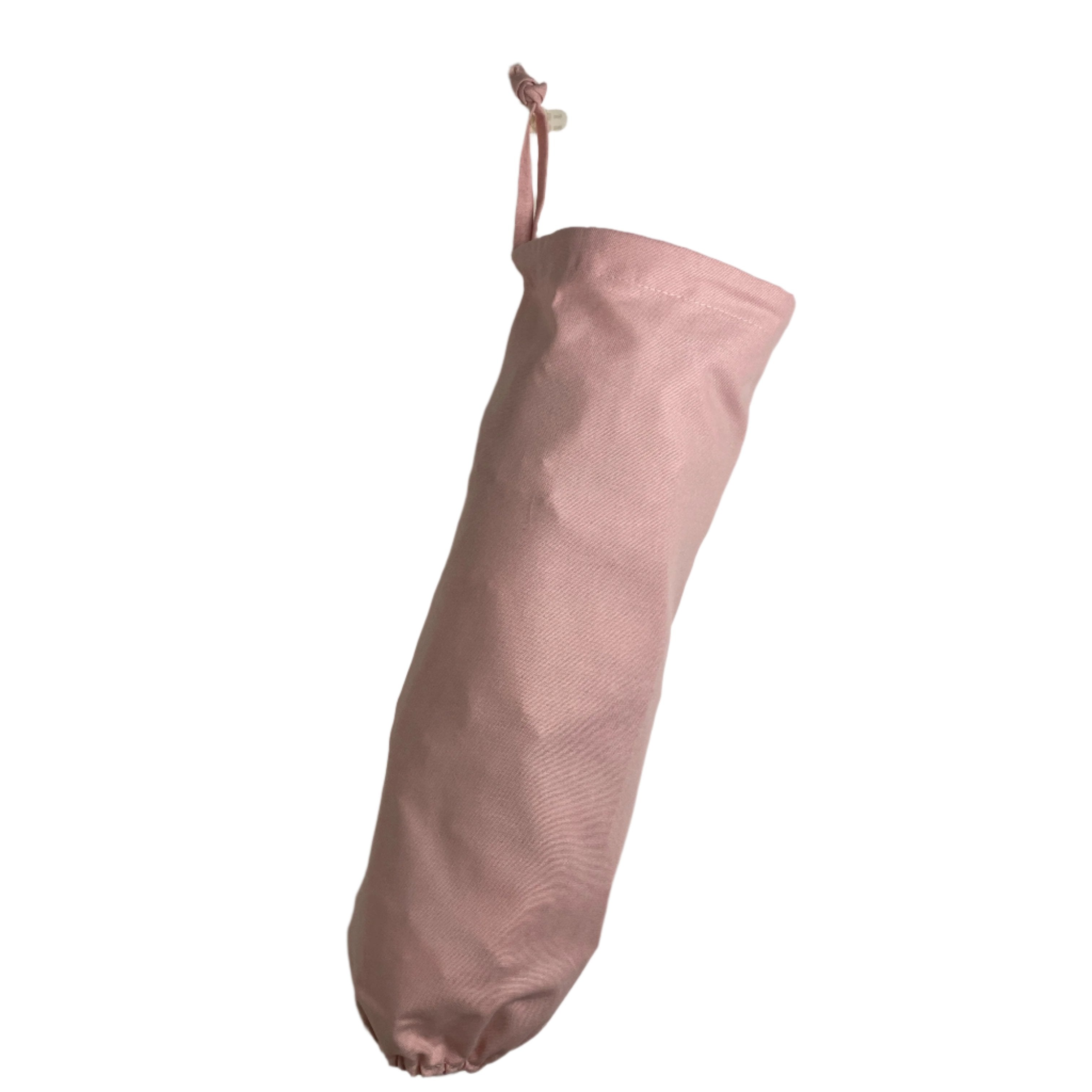 pink plastic bag dispenser