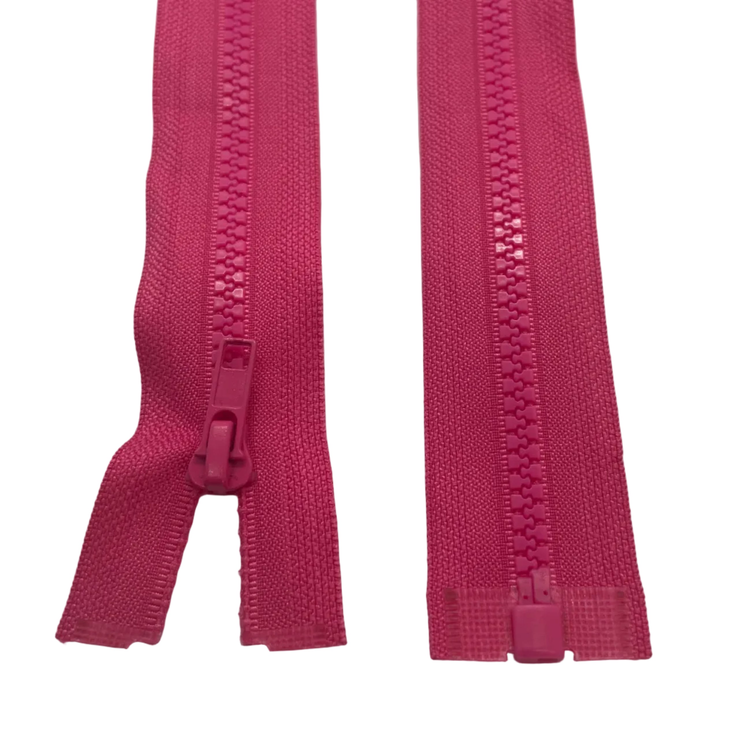 cerise pink chunky zip in size 30" ideal for jackets and crafts