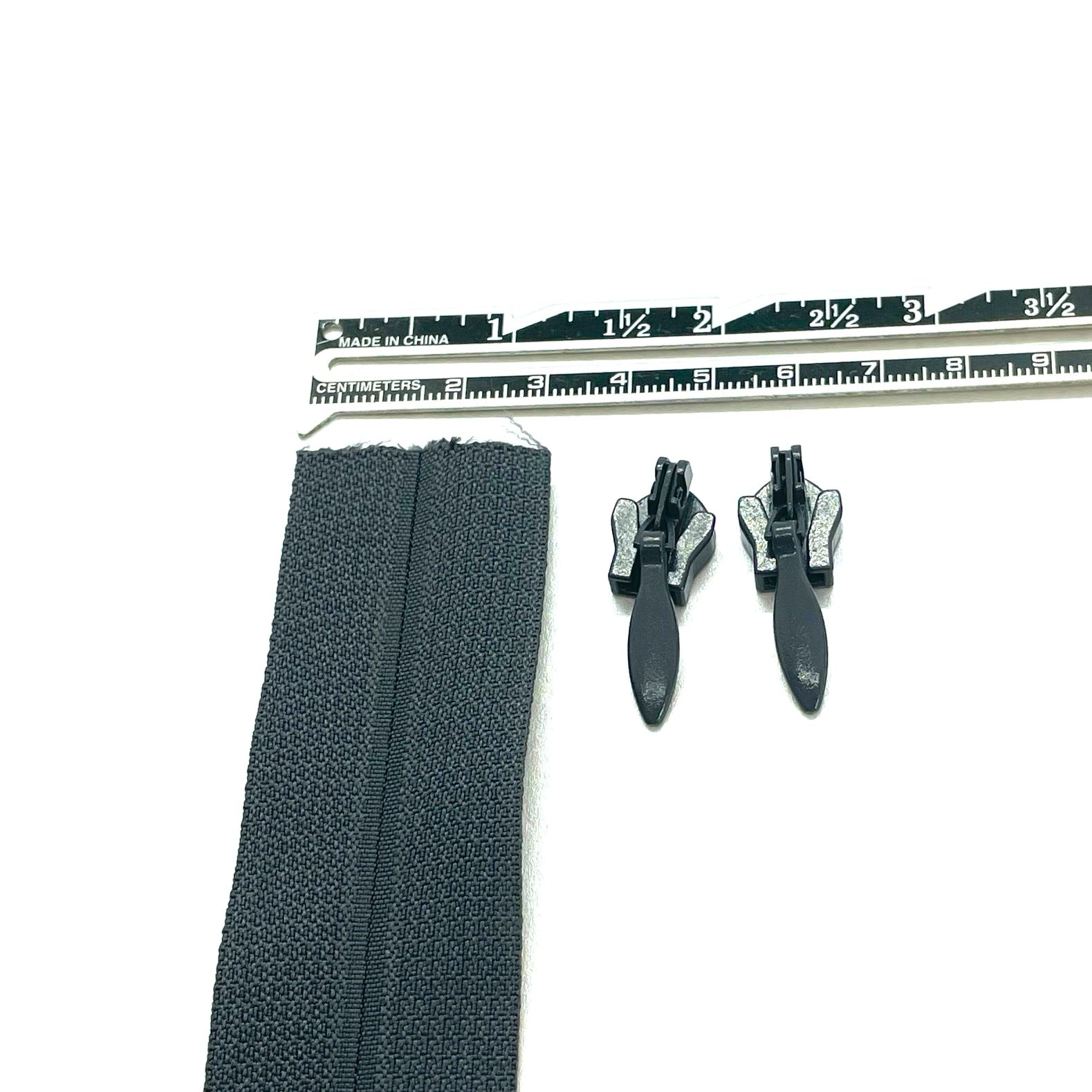 dark grey continuous heavy duty no 5 invisible zipper tape and sliders