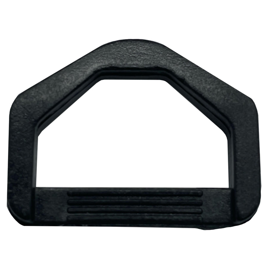 D rings in black plastic 20mm for 20mm webbing