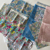 a bundle of off cuts of Flower Show Spring Liberty fabric collection