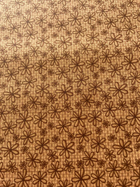 Red Rooster Quilting Cotton Fabric – Brown Beige Daisy Basically Hugs 25043