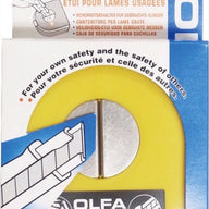The Olfa Deluxe DC-2 Safety Blade Disposal Case. Simple and safe solution to snap, store and dispose of used blades & blade segments with this purpose made blade disposal case. Perfect addition to your tool bag and ideal to have for storage of used blades safely in around your workplace