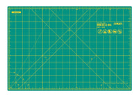 60cm x 45cm Olfa Self-healing, professional quality multi-purpose craft mat for 45cm x 30cm general cutting requirements.  Olfa cutting mat is the perfect mat when using Olfa rotary cutters or any Olfa cutting knives, Ideal for craft projects when cutting fabrics, paper, card, fabrics, fabric patterns,  etc... The cutting surface is self-healing and soft enough to protect the blade, at the same time the surface is hard enough to prevent deep incision, enabling the mat surface to self-healing