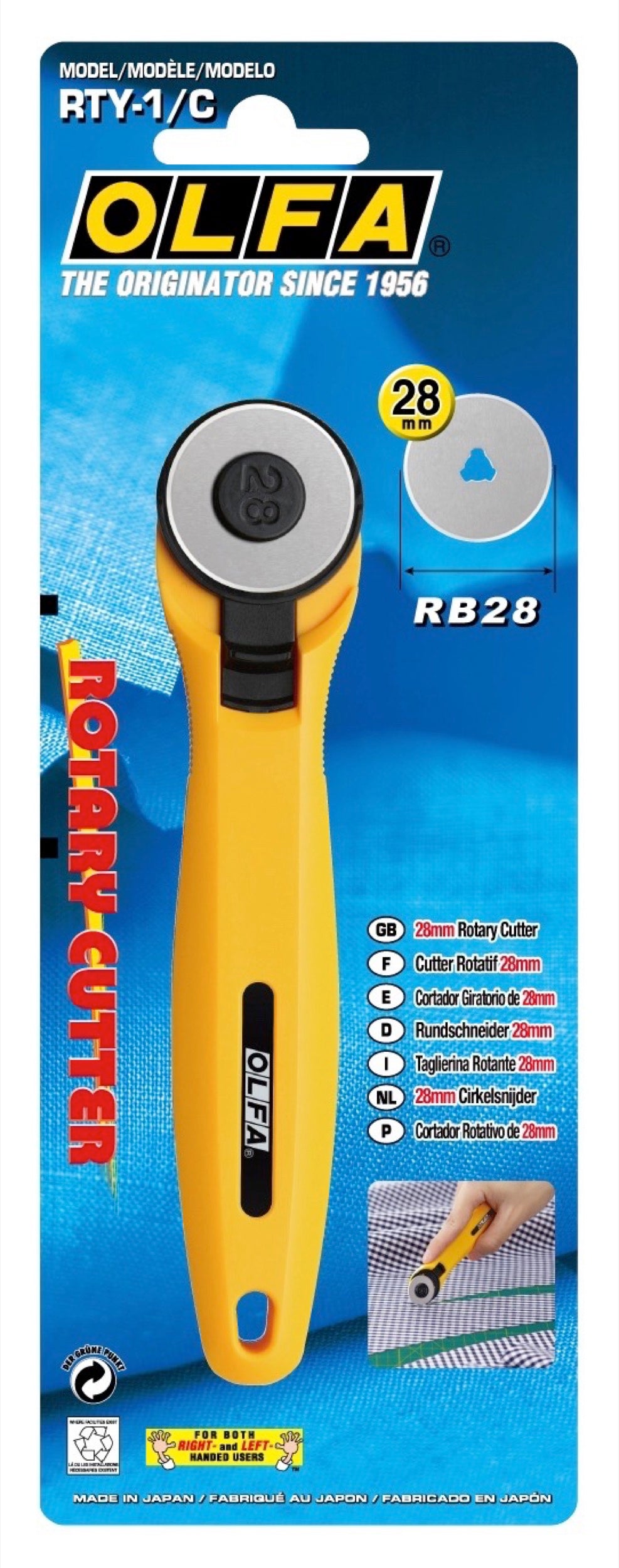 OLFA Quick Change Rotary Cutter | 28mm | RTY-1/C