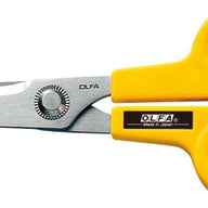 OLFA SCS-1 5 inch stainless steel scissors ideal for consumer and industrial applications. High quality stainless steel blades meet perfectly for precision cutting.