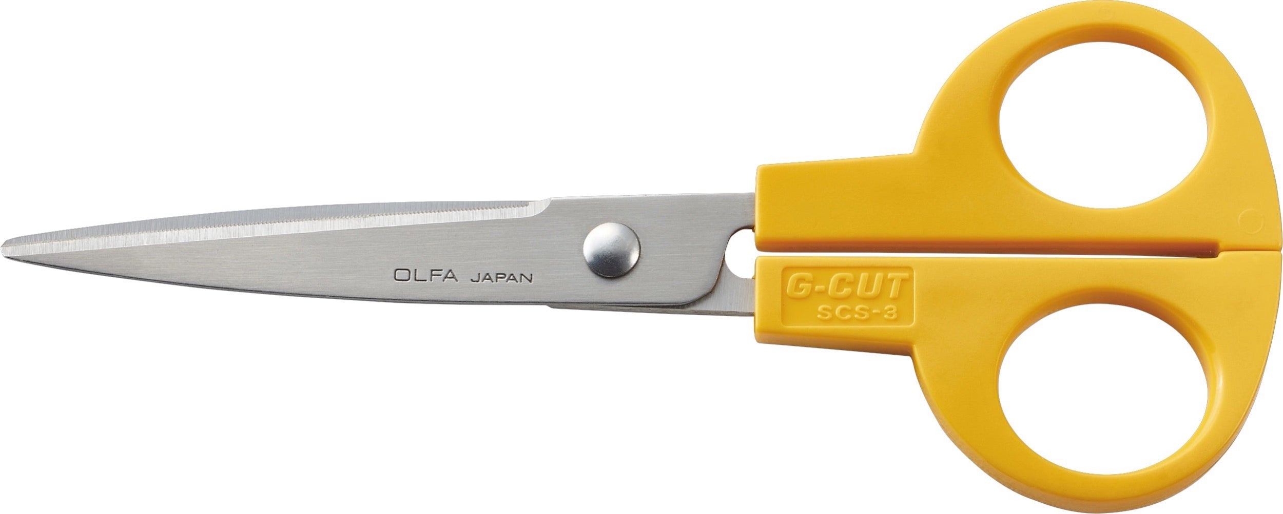Olfa Scissors SCS-3, a cutting-edge tool that elevates precision and quality. Crafted with utmost care, these scissors boast exceptionally high-quality stainless steel blades that guarantee meticulous cutting. Whether you're a seasoned crafter or a novice, these scissors provide unmatched accuracy.