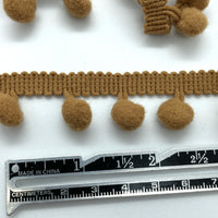 brown pom pom trim, embellish your hat, curtains, cushions