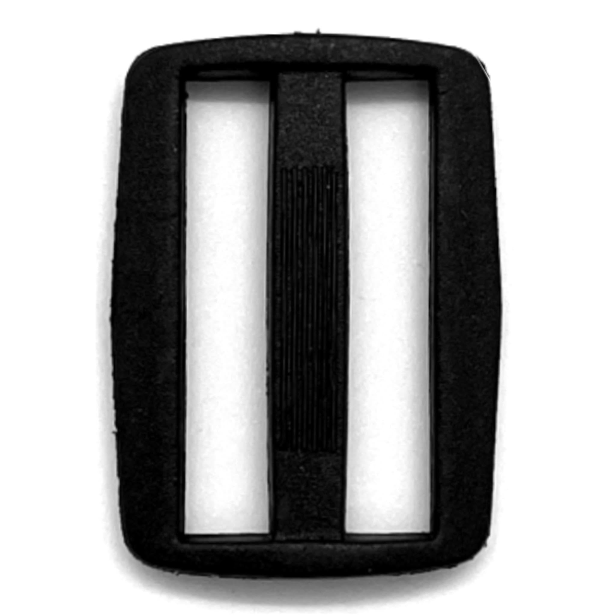 Tri glide plastic buckle for webbing
