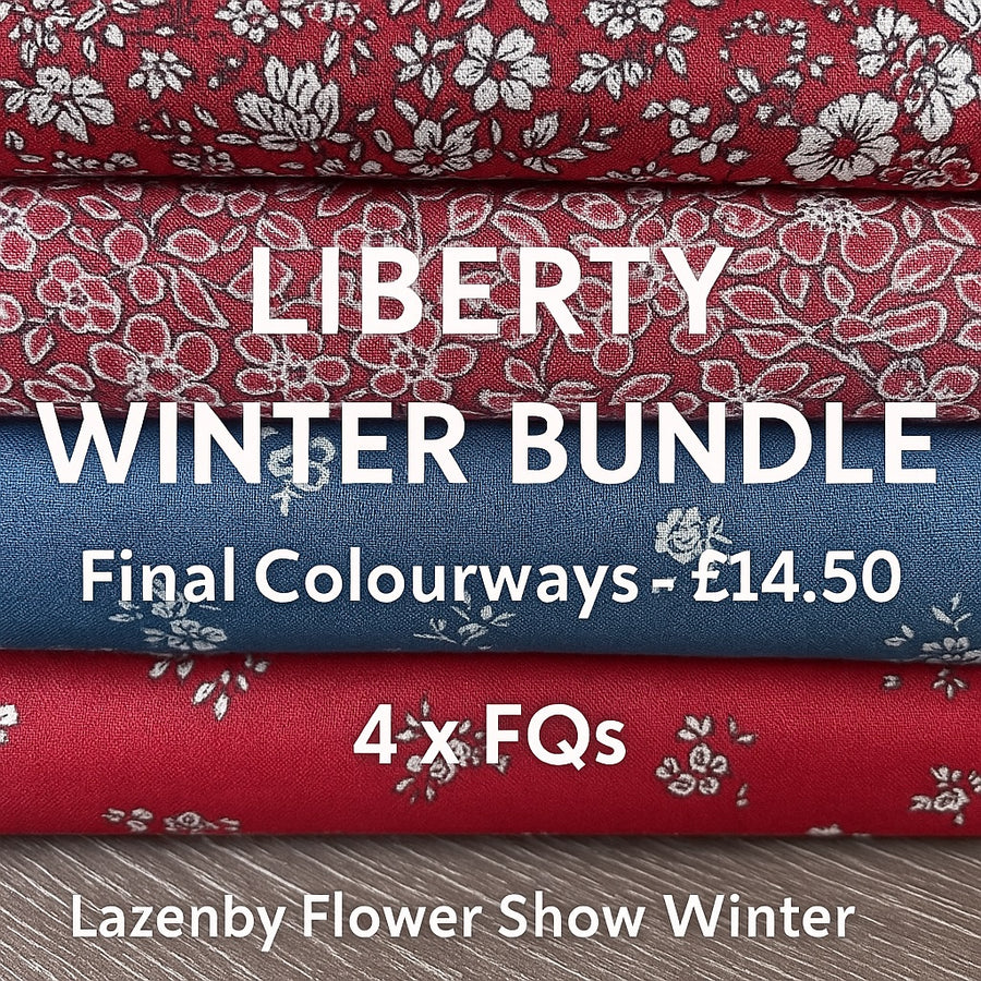 Liberty Lazenby FQ Bundle – Flower Show Winter – Final Colourways – 4 x FQs