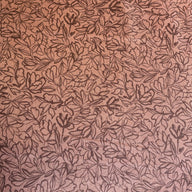 Rose Viscose Washed Linen Patterned Fabric