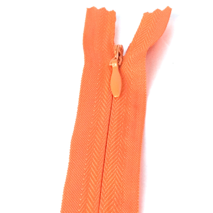 Invisible / Concealed Zippers  - Darker Orange