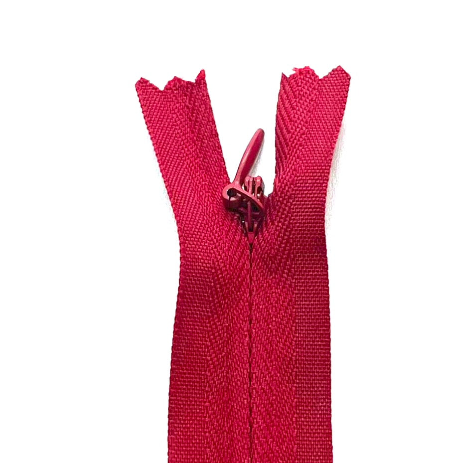 Cameo red invisible zipper