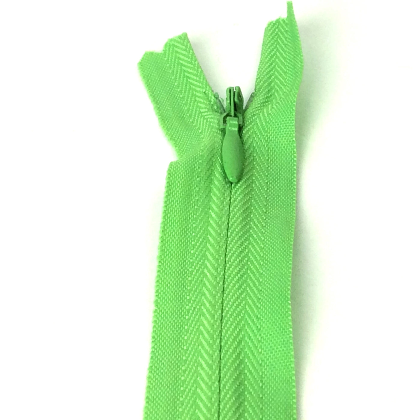 Beautiful green grass green invisible zipper
