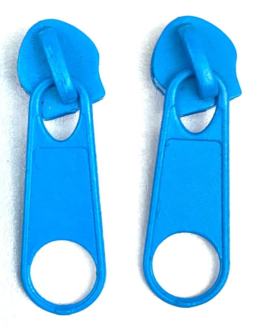 continuous long chain standard zipper tape in turquoise