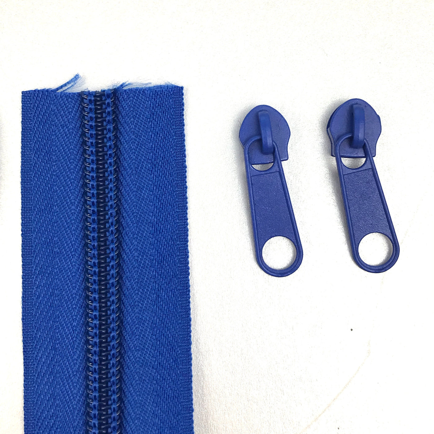 royal blue continuous long chain zipper and sliders