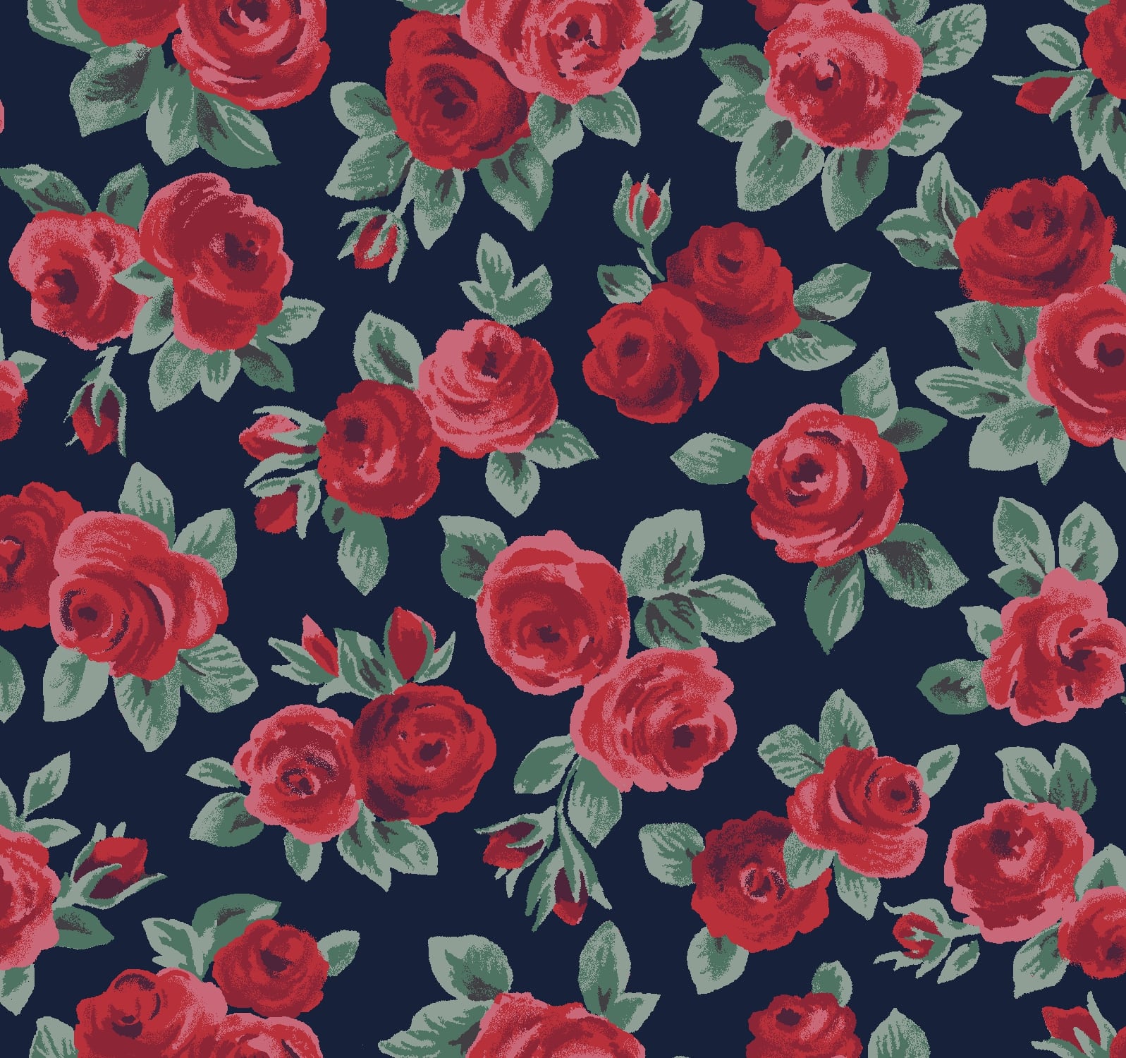 ascot rose from the flower show winter collection by liberty of london fabrics
