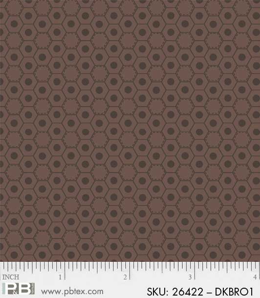fabrics in various patterns of brown  from the basically hugs collection by Red Rooster