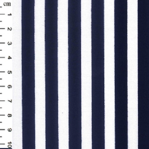 navy stripped fabric cotton with 8mm stripe