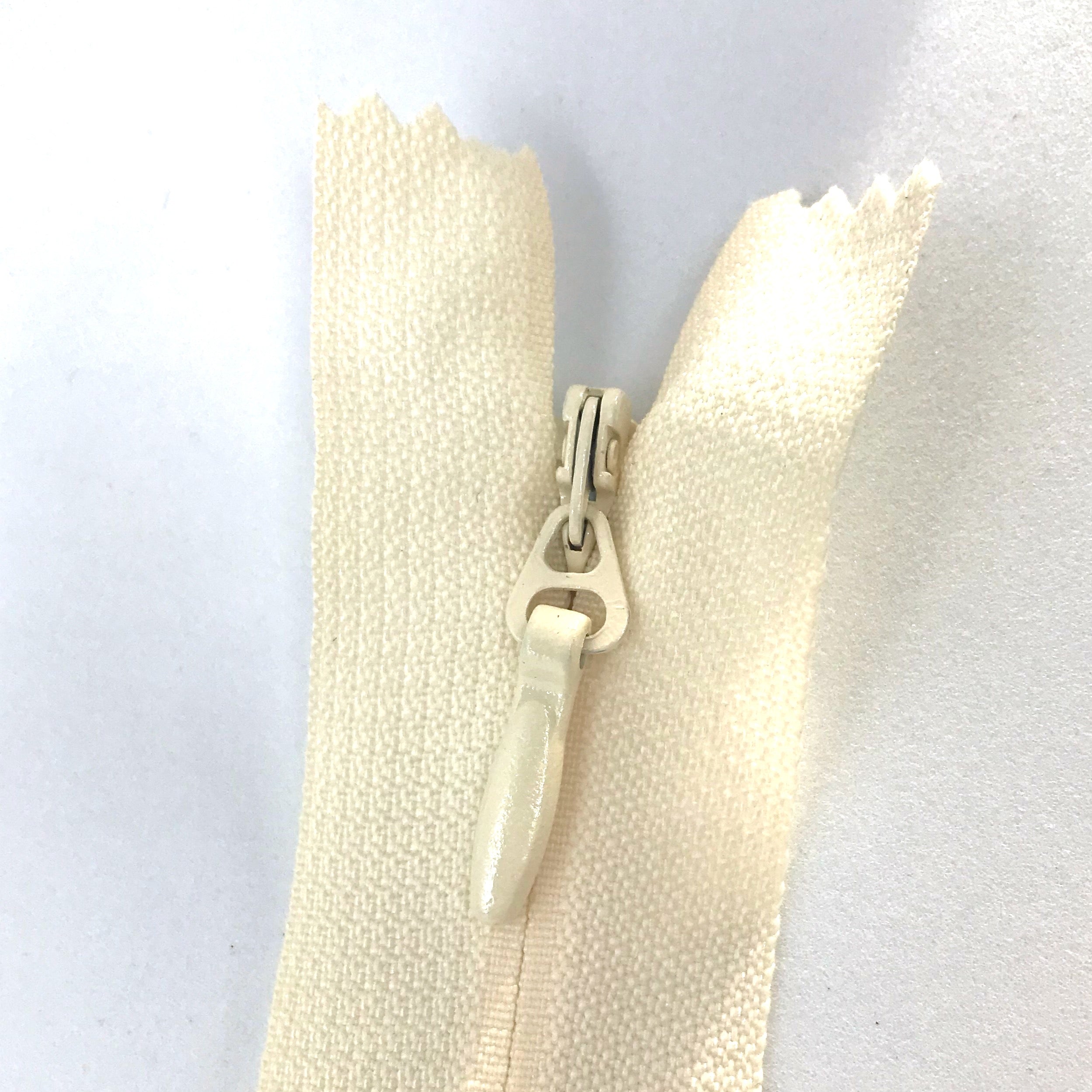 cream #5 invisible zippers concealed heavy duty