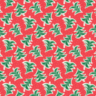dancing trees in red by Liberty of London fabrics Merry and Bright collection  928A