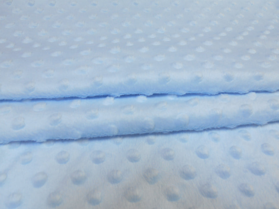 baby blue dimple fleece supersoft fabric