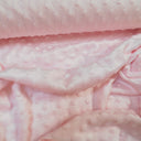 Baby pink dimple fleece supersoft popcorn fabric 