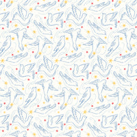 dove star in the merry and bright collection from Liberty of London fabrics